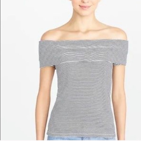 J crew factory stripe off shoulder shirt J2232 - Picture 10 of 10